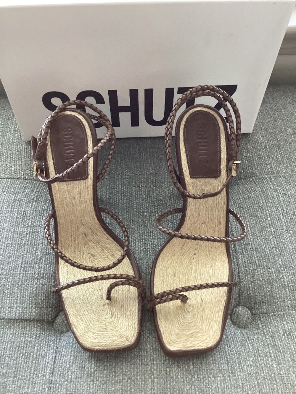 Schutz Kaya Ankle Strap Sandal, size 8.5 M